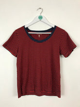 Load image into Gallery viewer, Orla Kiely Womens Stripe T-shirt | UK10 | Red and Blue