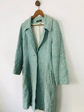 Load image into Gallery viewer, Jean Muir Women's Tweed Overcoat | UK12 | Blue