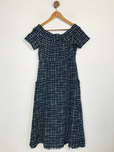 Load image into Gallery viewer, Zara Women's Off Shoulder Woven Midi Dress | S UK8 | Blue