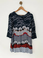 Load image into Gallery viewer, White Stuff Women's Boho Graphic Shift Dress | UK14 | Blue