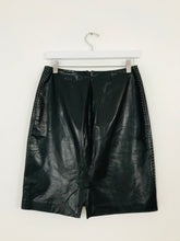 Load image into Gallery viewer, Ann Taylor Women’s Leather Pencil Skirt | US6 UK10 | Black