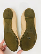 Load image into Gallery viewer, Dune Women's Leather Slip On Flats Shoes | EU37 UK4 | Beige