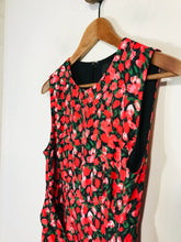 Load image into Gallery viewer, Phase Eight Women's Floral Wrap Jumpsuit | UK10 | Red