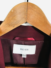 Load image into Gallery viewer, Reiss Women's Collarless Long Blazer Jacket | UK14 | Red