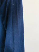 Load image into Gallery viewer, HIGH Everyday Couture KNIT Women's Trompe l’Œuil Skirt Cropped Smart Trousers | L UK14 | Blue