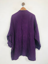 Load image into Gallery viewer, Eileen Fisher Women's Linen Blouse | L UK14 | Purple
