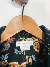 Load image into Gallery viewer, Megan Park Women's Wool Contrast Blazer Jacket | Size 3 | Black