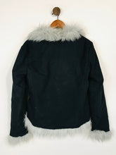 Load image into Gallery viewer, Warehouse Women's Fur Anorak Jacket | UK12 | Black