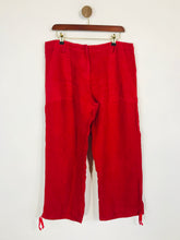 Load image into Gallery viewer, Hobbs Women's Linen Casual Trousers | UK12 | Red