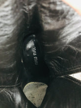 Load image into Gallery viewer, Mui Mui Women’s Leather Heeled Ankle Boots | UK5 EU38 | Brown