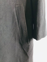 Load image into Gallery viewer, Hugo Boss Men's Cashmere Wool Trench Overcoat | L | Black