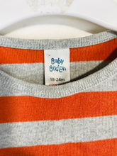 Load image into Gallery viewer, Baby Boden Kid's Striped Babygrow Playsuit | 18-24 Months | Orange