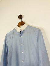 Load image into Gallery viewer, Shanghai Tang Men's Cotton Button-Up Shirt | S  | Blue