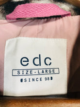 Load image into Gallery viewer, EDC Women's Wool Leopard Print Overcoat Coat | L UK14 | Brown