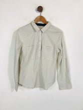 Load image into Gallery viewer, Zara Women's Polka Dot Button-Up Shirt | L UK14 | White