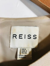 Load image into Gallery viewer, Reiss Women's Mesh Paneled A-Line Dress | UK8 | Beige