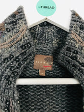 Load image into Gallery viewer, Jigsaw Women’s Longline Midi Beaded Wool Blend Cardigan | M UK10 | Grey