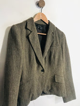 Load image into Gallery viewer, Zara Women's Tweed Smart Blazer Jacket | L UK14 | Brown