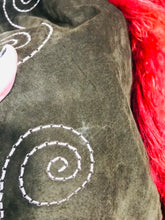 Load image into Gallery viewer, Wealth of Nations Women's Leather Fur Trim Overcoat Coat | UK18 | Green