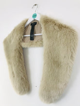 Load image into Gallery viewer, Zara Women’s Faux Fur Shawl | M | Brown Cream