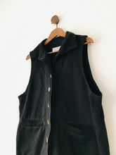 Load image into Gallery viewer, Yacco Maricard Women’s Collared Button Waistcoat Vest | L UK16 | Black