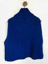 Load image into Gallery viewer, Arket Women's Roll Neck Sweater Vest Vest | M/L | Blue