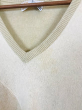 Load image into Gallery viewer, Pringle Women’s 100% Cashmere V-Neck Intarsia Knit Jumper | 44 L UK14-16 | Brown