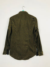 Load image into Gallery viewer, Ganesh Womens Patterned Corduroy Shirt | UK12 | Green