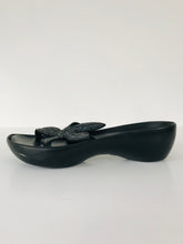 Load image into Gallery viewer, Robert Clergerie Women’s Star Strap Sandals Sliders | UK5 | Black