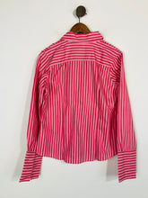 Load image into Gallery viewer, Pink Women's Cotton Striped Button-Up Shirt | UK16 | Pink