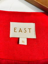 Load image into Gallery viewer, East Women's Linen Smart Blazer Jacket | UK16 | Red