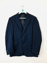 Load image into Gallery viewer, H.E by Mango Wool Stripe Suit Jacket Blazer | UK40 L | Blue