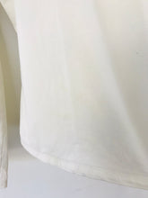 Load image into Gallery viewer, Boss Hugo Boss Women’s V-Neck Wrap Blouse Top | UK12-14 | Cream White