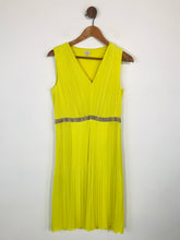 Load image into Gallery viewer, Hoss Women's Pleated A-Line Dress | EU40 UK12 | Yellow