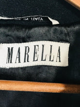 Load image into Gallery viewer, Marella Women's Cashmere Wool Overcoat Coat | UK14 | Black