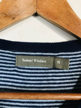 Load image into Gallery viewer, Samuel Windsor Men's Wool V-Neck Jumper | M | Blue
