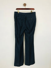 Load image into Gallery viewer, Zara Women's Striped Smart Trousers | EU40 UK12 | Blue