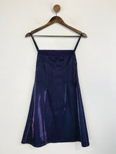 Load image into Gallery viewer, Urban Outfitters Women's Metallic A-Line Mini Dress | S UK8 | Purple