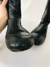 Load image into Gallery viewer, Flexa Fratelli Rosetti Women’s Leather Knee Boots | UK5 | Black