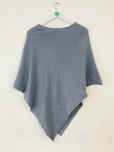 Load image into Gallery viewer, Jigsaw Women’s Wool Blend Poncho Shawl | One Size | Blue