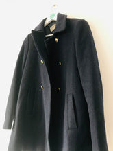 Load image into Gallery viewer, Zara Women’s Wool Blend Pea Coat | M UK12 | Blue