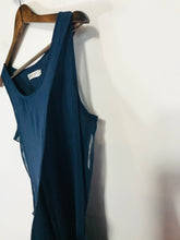 Load image into Gallery viewer, Sunny Girl Women's Ruffle Sheer Mini Dress | UK12 | Blue