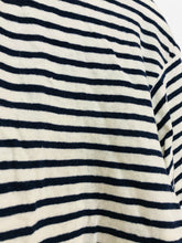 Load image into Gallery viewer, Stateside Womens Stripe T-shirt | UK12 | Blue and cream