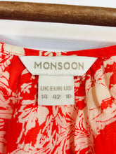 Load image into Gallery viewer, Monsoon Women's Floral Flowy Blouse | UK14 | Orange