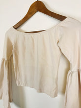 Load image into Gallery viewer, Truly Madly Deeply Women's Off The Shoulder Cropped T-Shirt | S UK8 | Beige