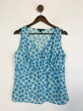 Load image into Gallery viewer, Boden Women's Floral V-Neck Tank Top | UK16 | Blue