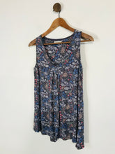 Load image into Gallery viewer, White Stuff Women's Floral Ruched Tank Top | UK10 | Purple