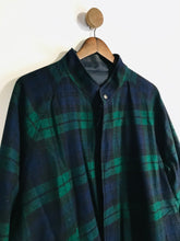 Load image into Gallery viewer, Burberrys London Men's Check Tartan Reversible Bomber Jacket | L | Blue