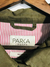 Load image into Gallery viewer, Parka London Women's Cotton Overcoat Coat | M UK10-12 | Green