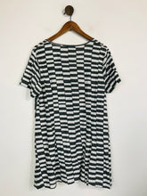 Load image into Gallery viewer, Capri Women's Cotton Check Gingham Shift Dress | S UK8 | Grey